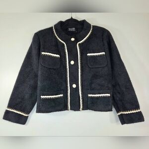VINTAGE BOCCELLI MINK AND CASHMERE BLEND JACKET BLAZER.